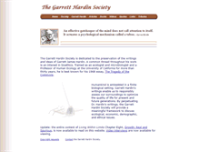Tablet Screenshot of garretthardinsociety.org